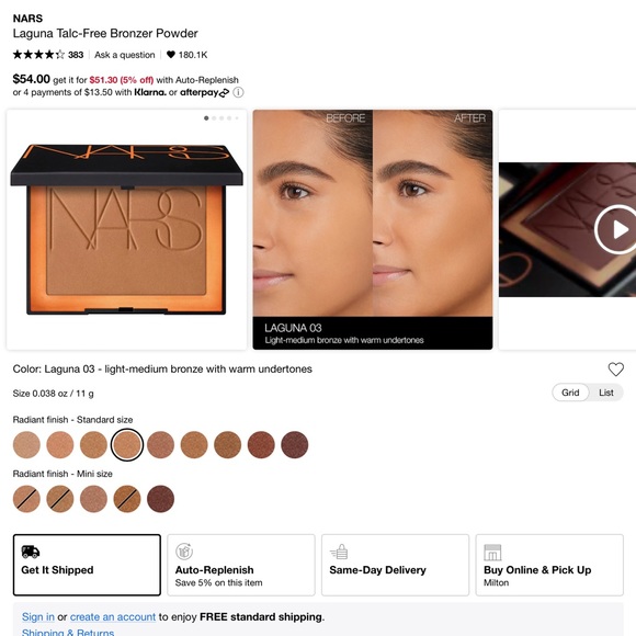 Nars Laguna bronzing powder 03 - Picture 2 of 2